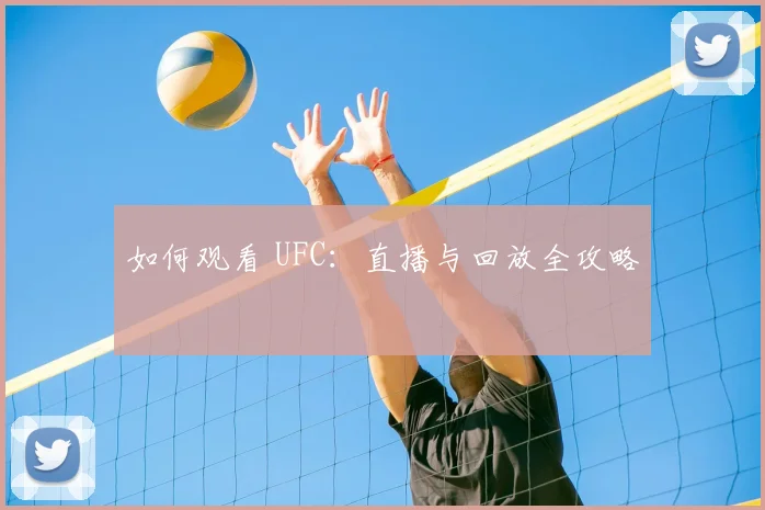 如何观看 UFC:直播与回放全攻略